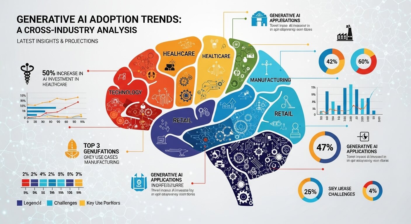 Where Can I Find the Latest Insights on Generative AI Adoption Trends Across Major Industries?