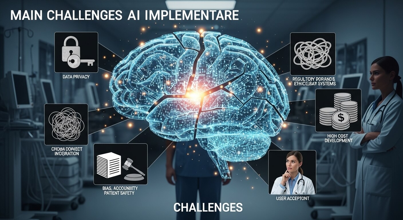 What Are the Main Challenges in Implementing AI in Healthcare?