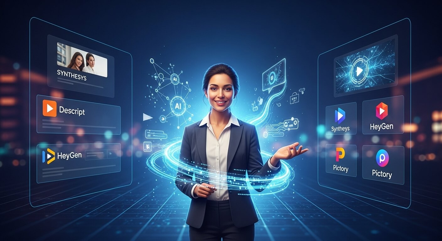 what are the best ai tools for creating instant videos with virtual presenters?