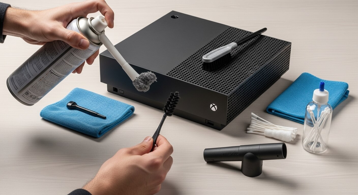 how to clean xbox series x