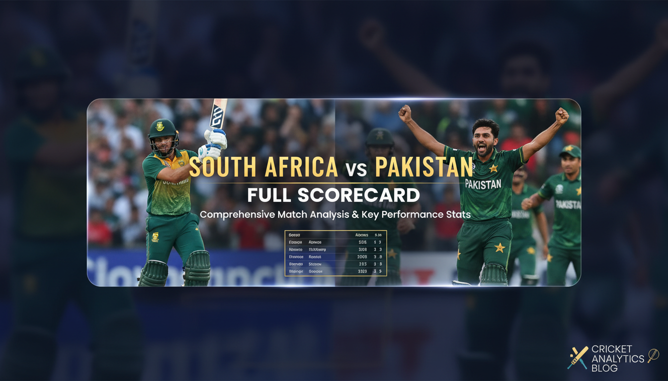 South Africa vs Pakistan Full Scorecard: Comprehensive Match Analysis and Key Performance Stats