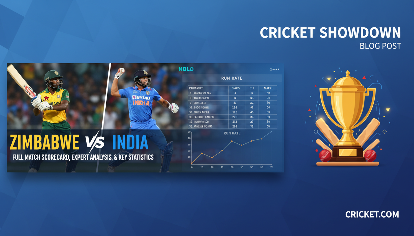Zimbabwe vs India: Full Match Scorecard, Expert Analysis, and Key Statistics