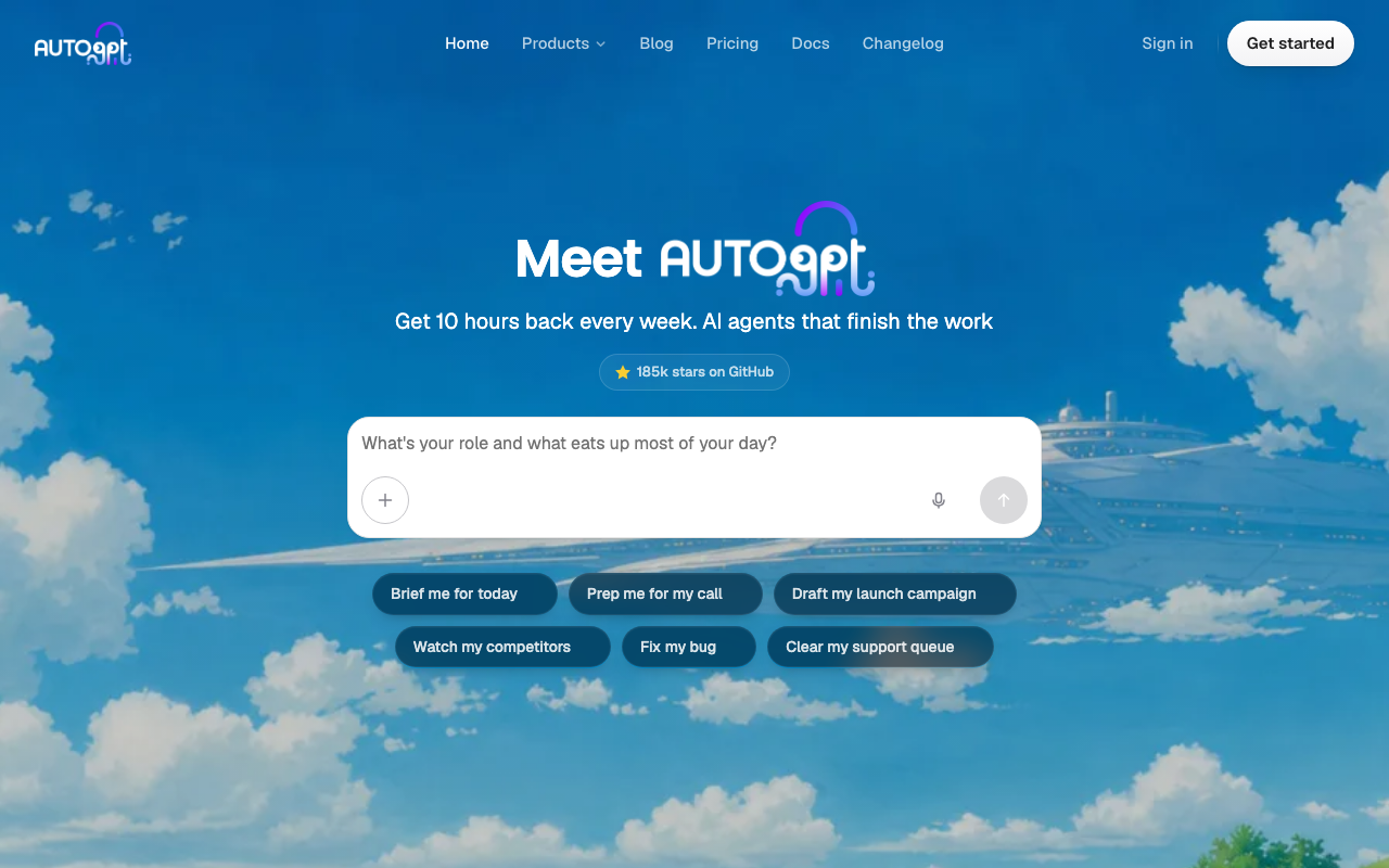 AutoGPT screenshot