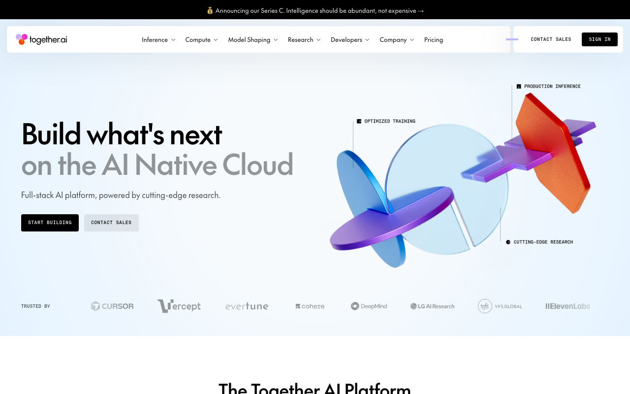 Together AI screenshot