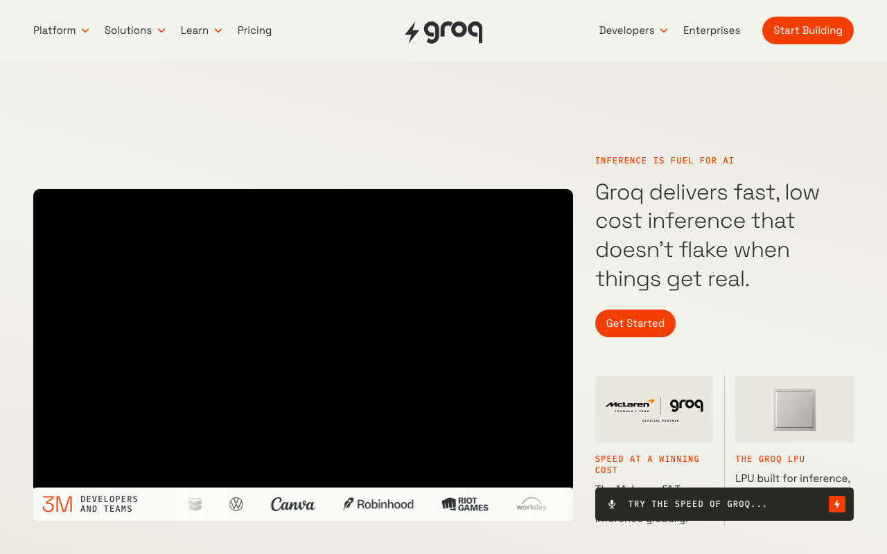 Groq screenshot