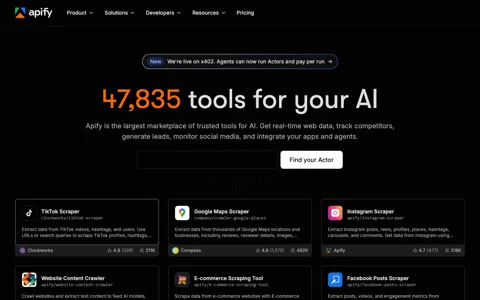 Apify screenshot