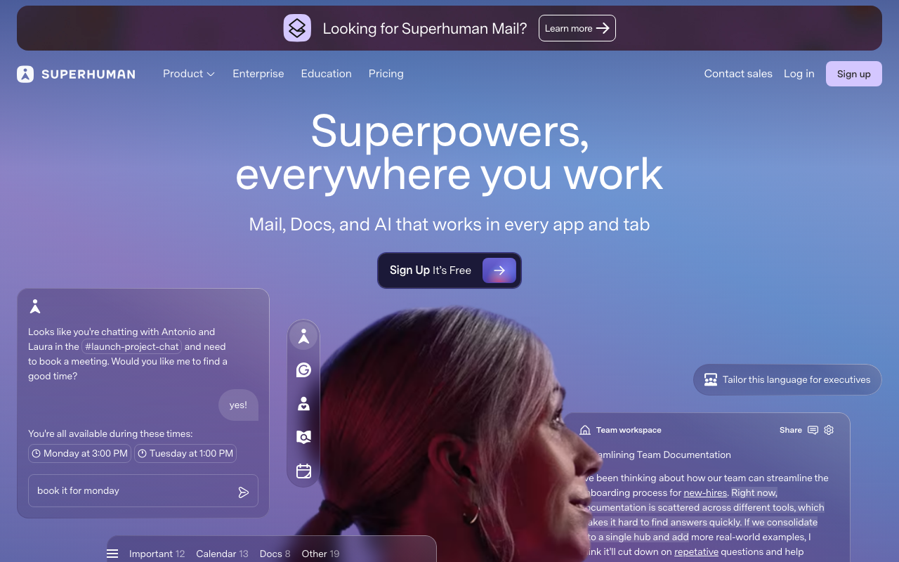 Superhuman screenshot