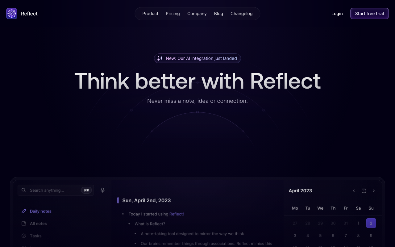 Reflect screenshot