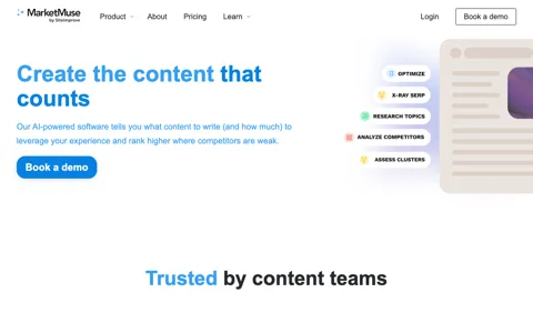 MarketMuse screenshot