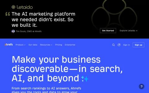 Ahrefs screenshot