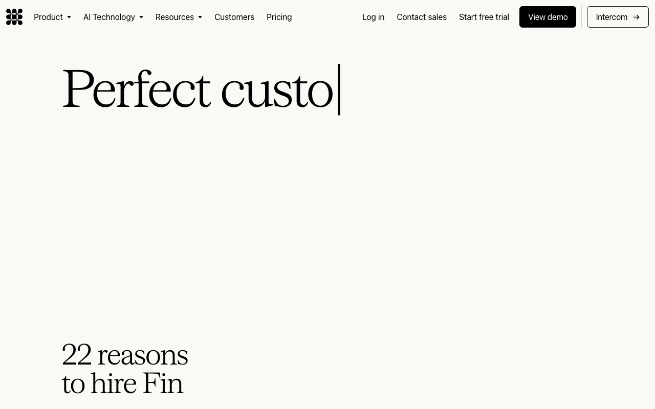 Intercom Fin screenshot