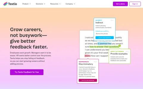 Textio screenshot