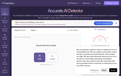 Originality.ai screenshot