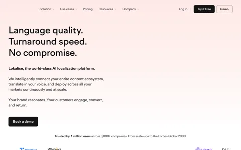 Lokalise screenshot
