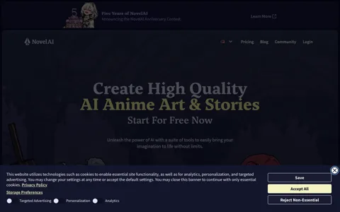 NovelAI screenshot