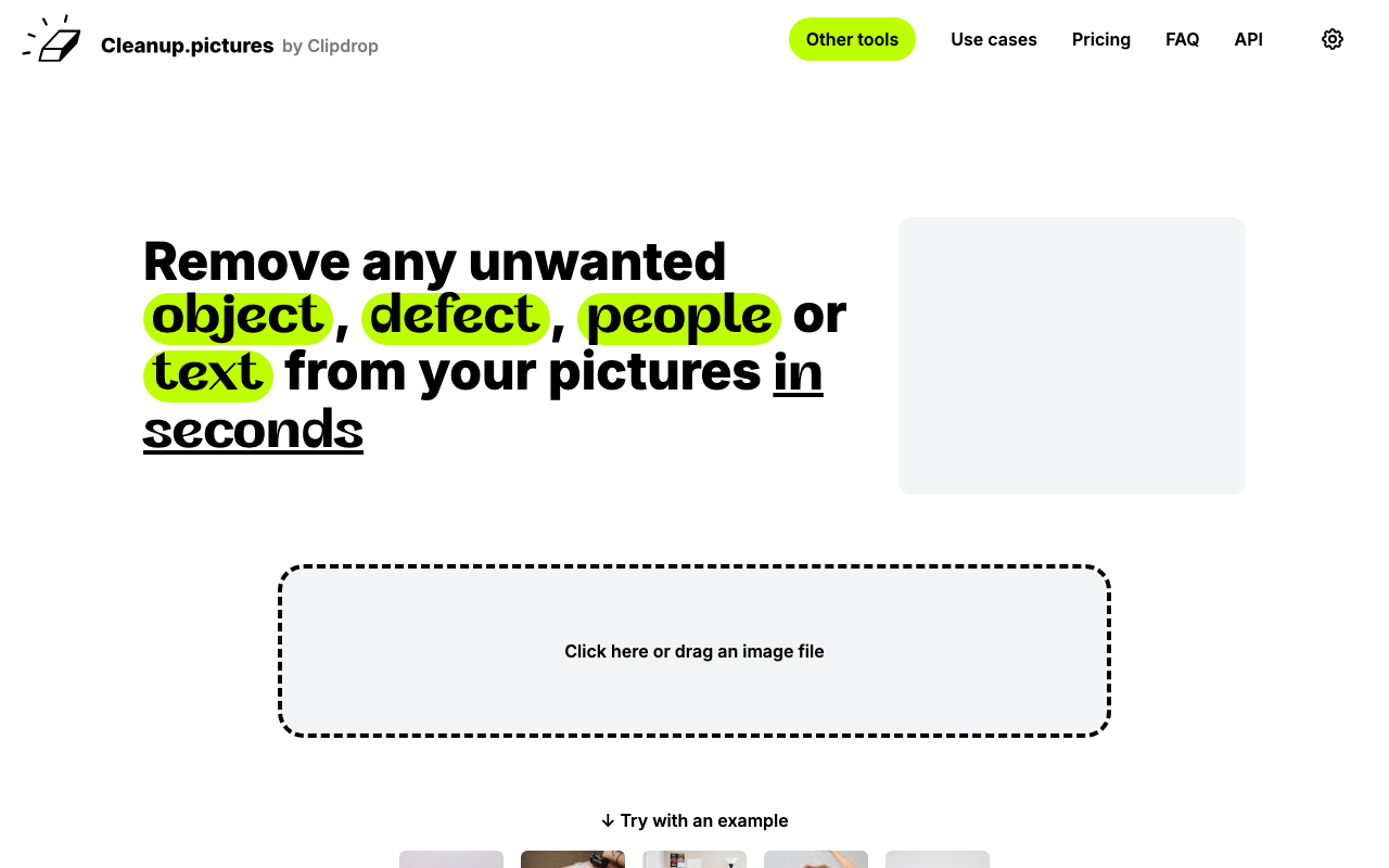 Cleanup.pictures screenshot