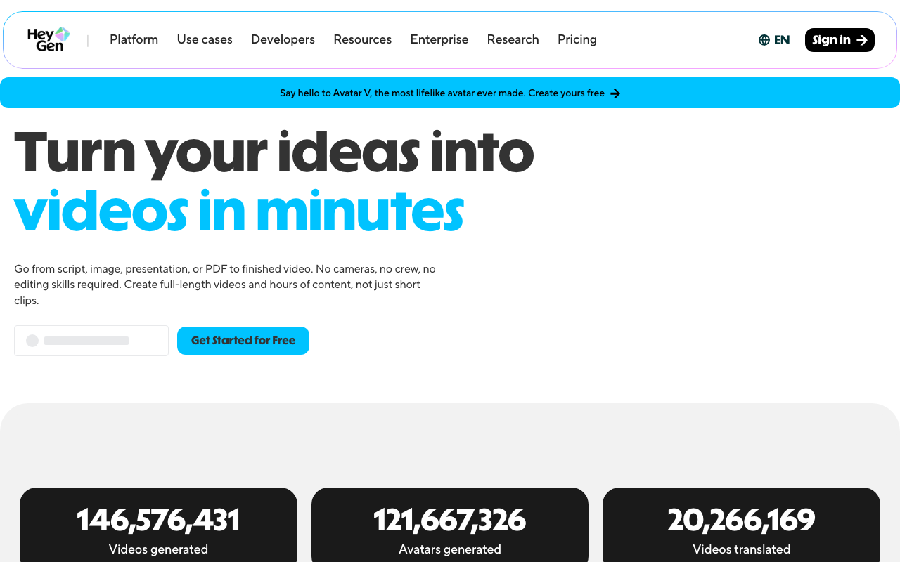 HeyGen screenshot
