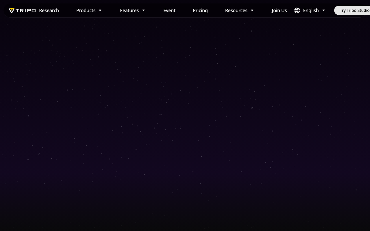 Tripo AI screenshot