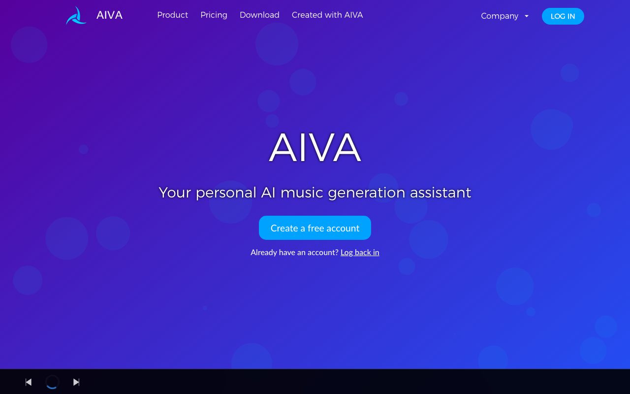 AIVA screenshot