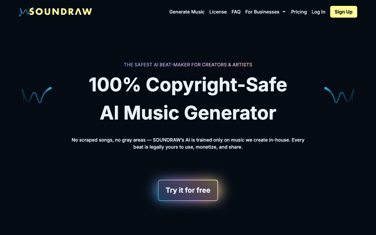 Soundraw screenshot