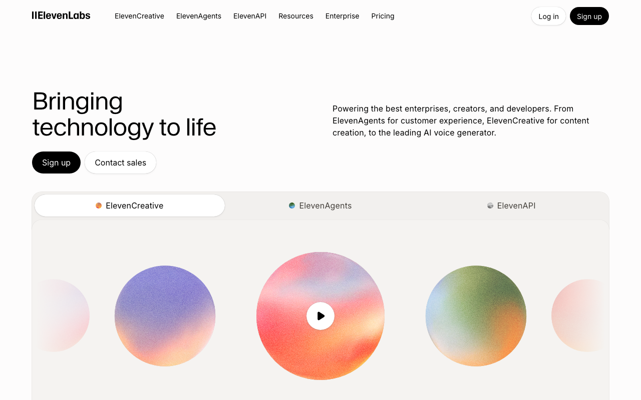 ElevenLabs screenshot