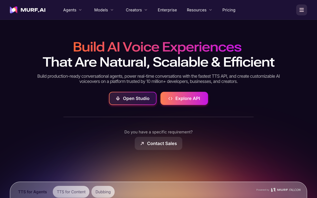 Murf AI screenshot