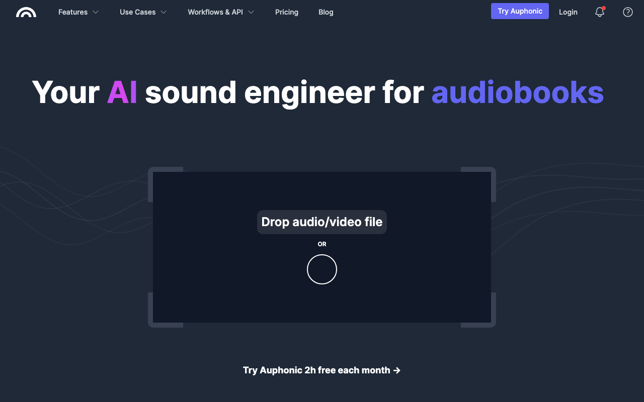 Auphonic screenshot