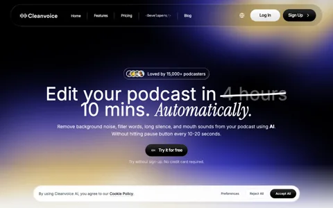 Cleanvoice screenshot