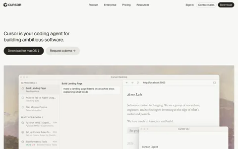 Cursor screenshot