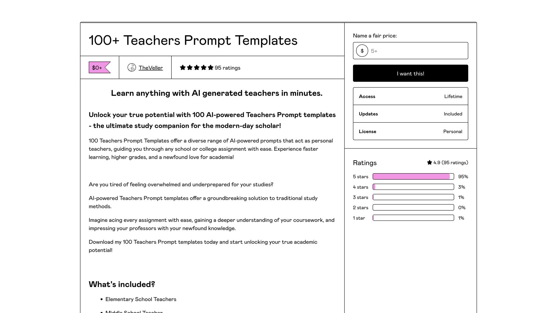 100+ Teachers Prompt Templates