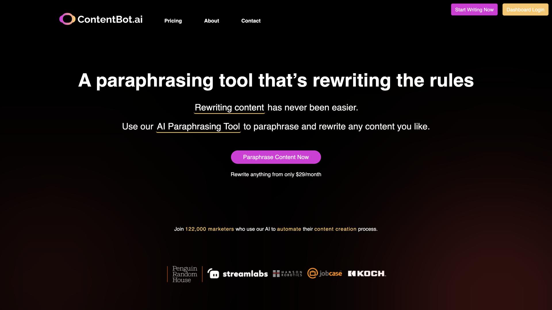 Ai Paraphrasing Tool By Contentbot Ai