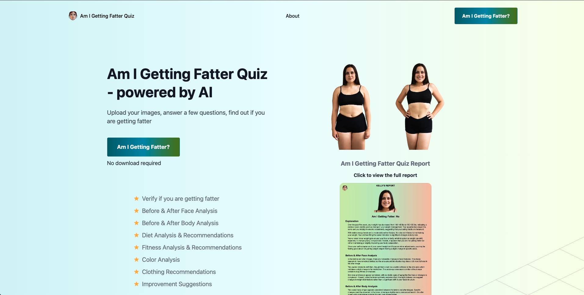 Am I Getting Fatter Quiz