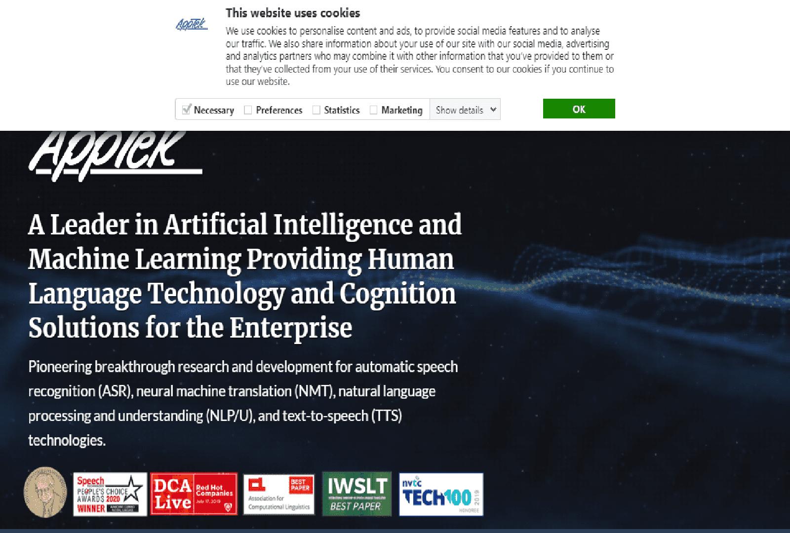 Apptek Automated Speech Recognition