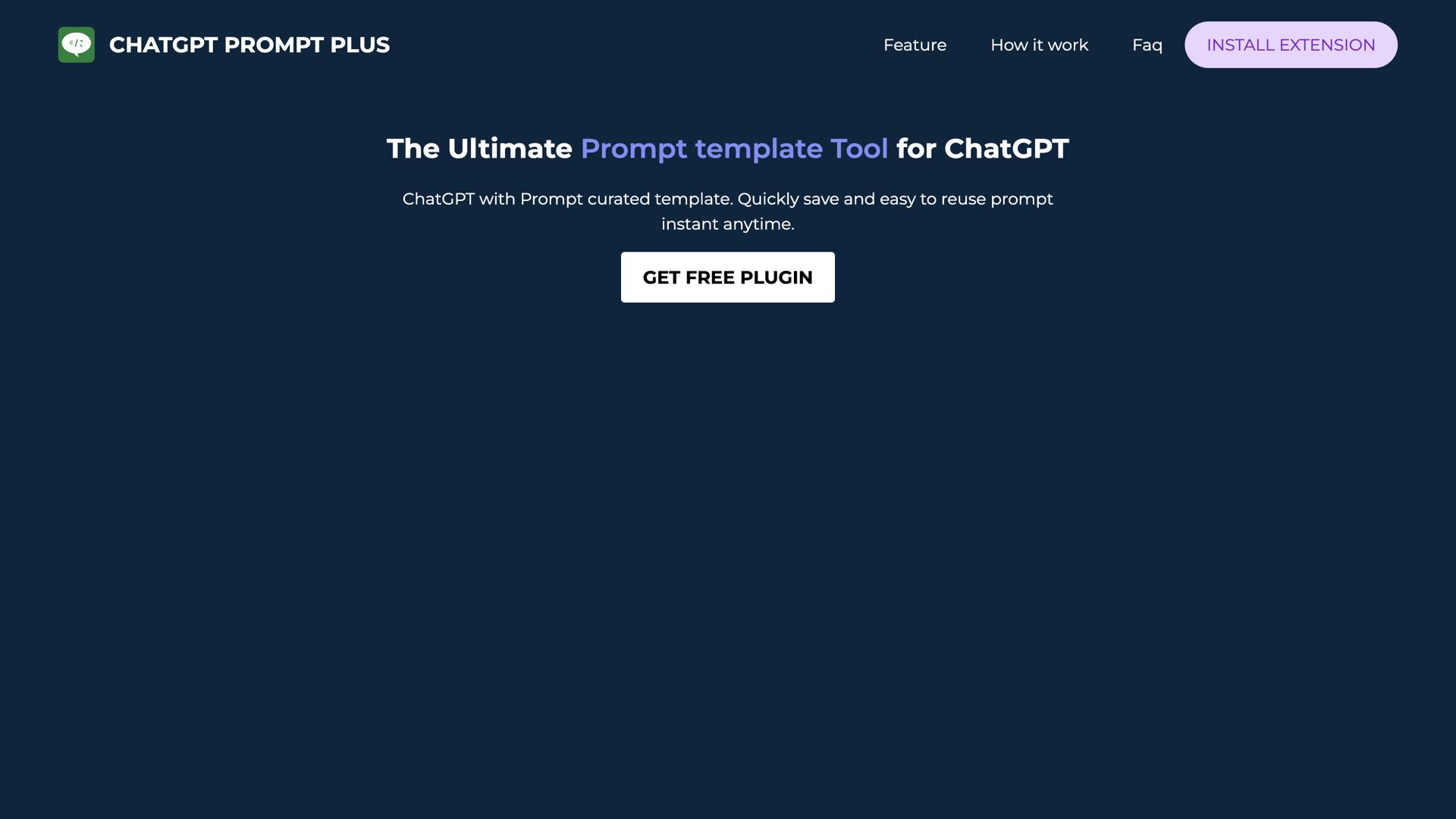Chatgpt Prompt Plus