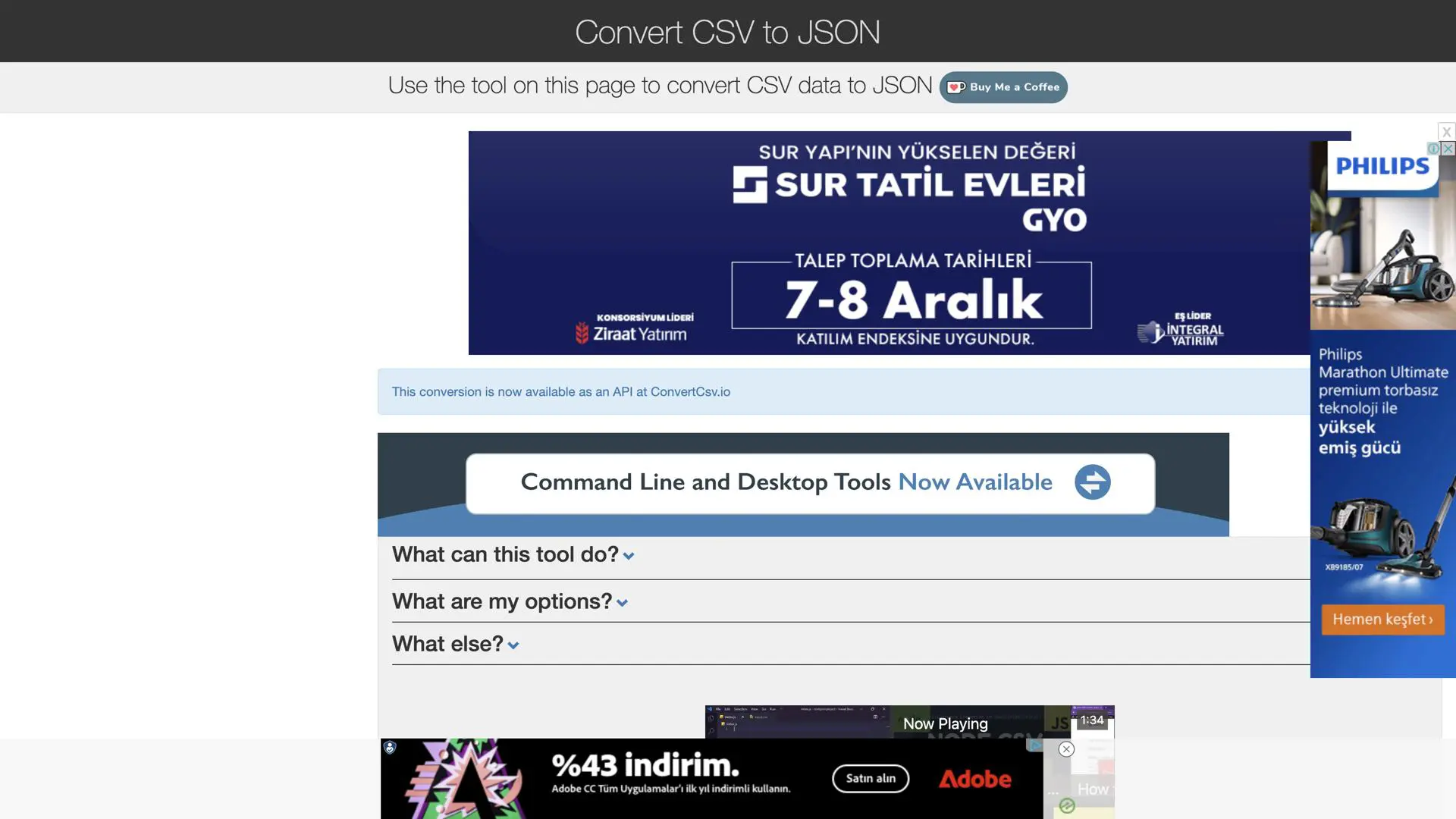 Csv To Json Converter