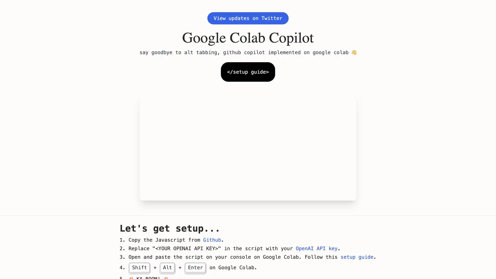 Google Colab Copilot