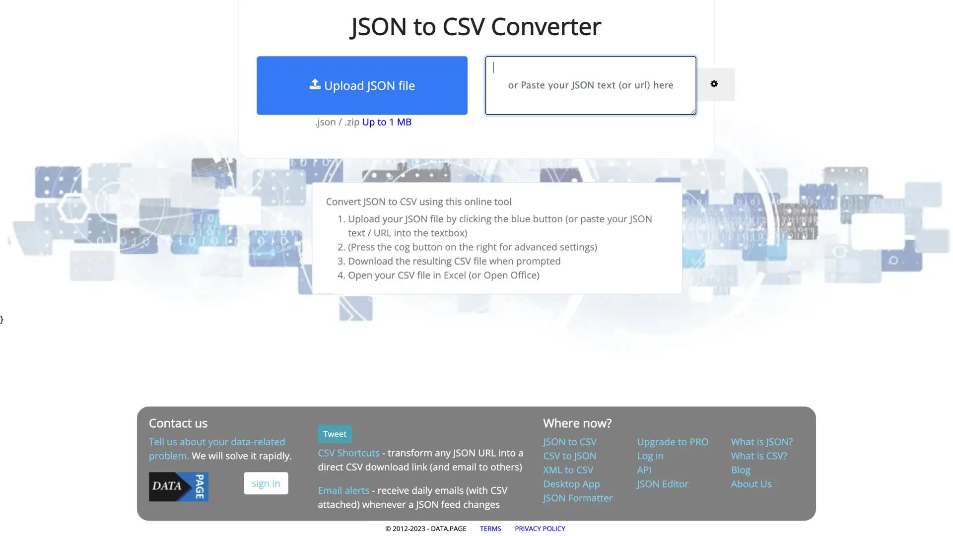 Json Csv