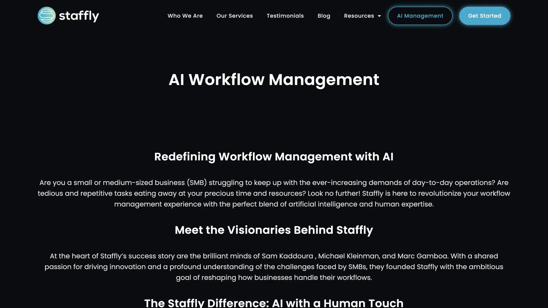 Staffly Ai Management