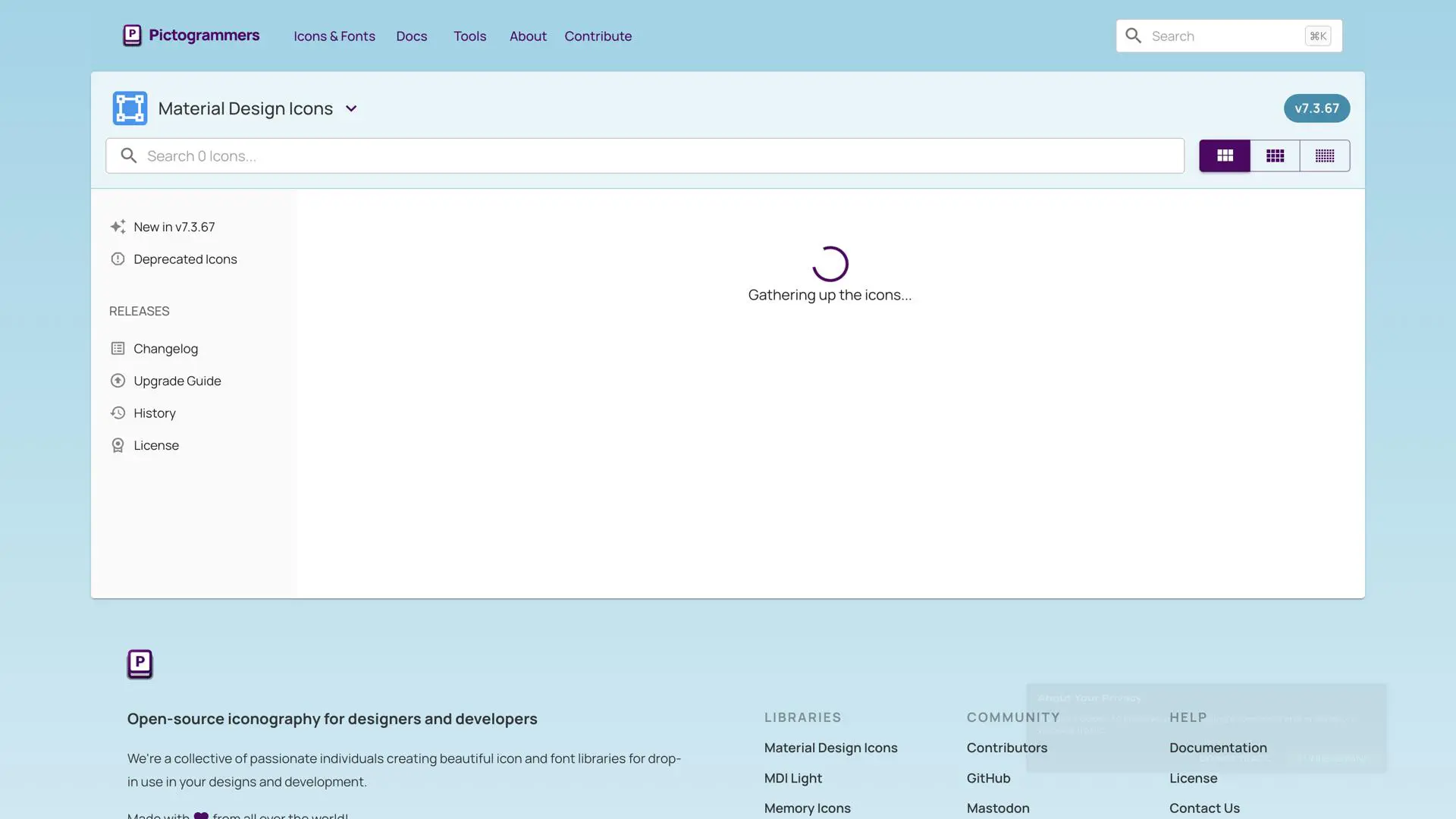 The Material Design Icons