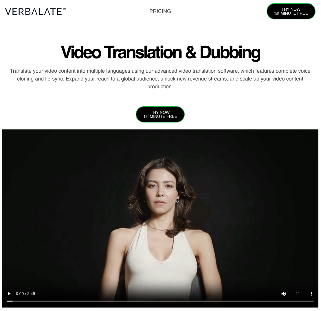 Verbalate Video Translator